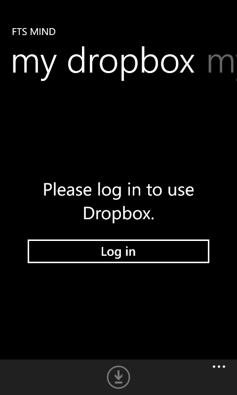 Dropbox login